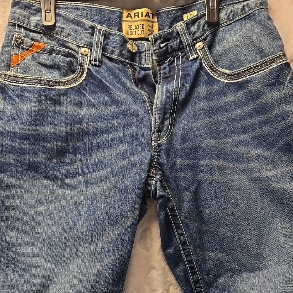 Ariat Men's Blue Relaxed Boot Cut Jeans